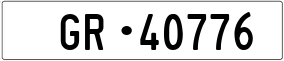 Truck License Plate